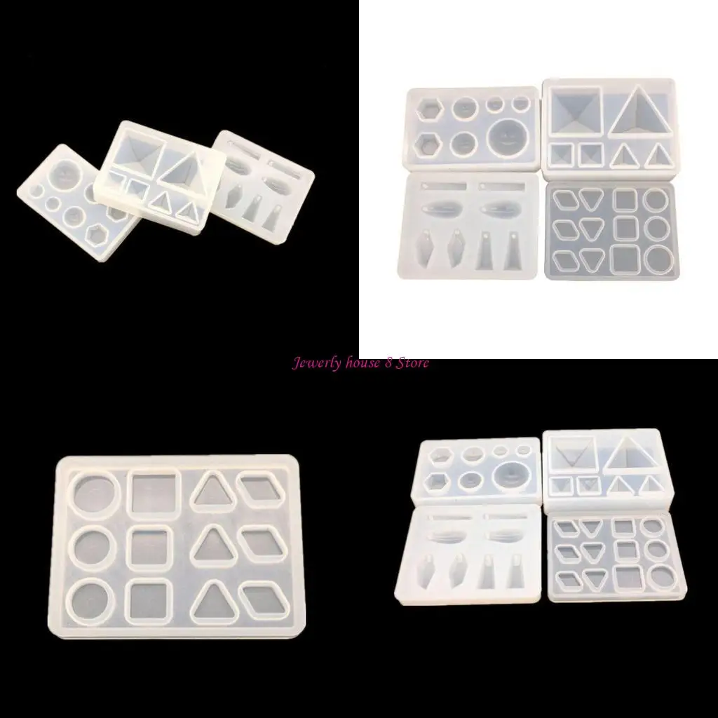 

Silicone Crystal Epoxy Mold with Hole Silicone Mold for DIY Supplies Table Craft