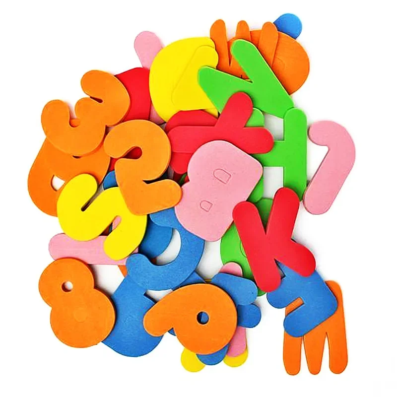 Big Thicken Foam 3D EVA English Letters Numbers Alphabet A to Z Digitals 0-9 Toys for Children Study Education Wall Stickers