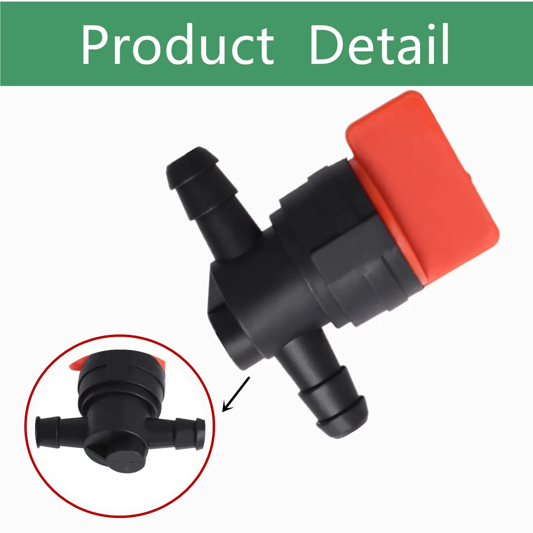 10 x 1/4 in-Line Straight Fuel Shut-Off/Cut-Off Valves 494768 Replacement for 1/4 ID Fuel Line Lawn Mower