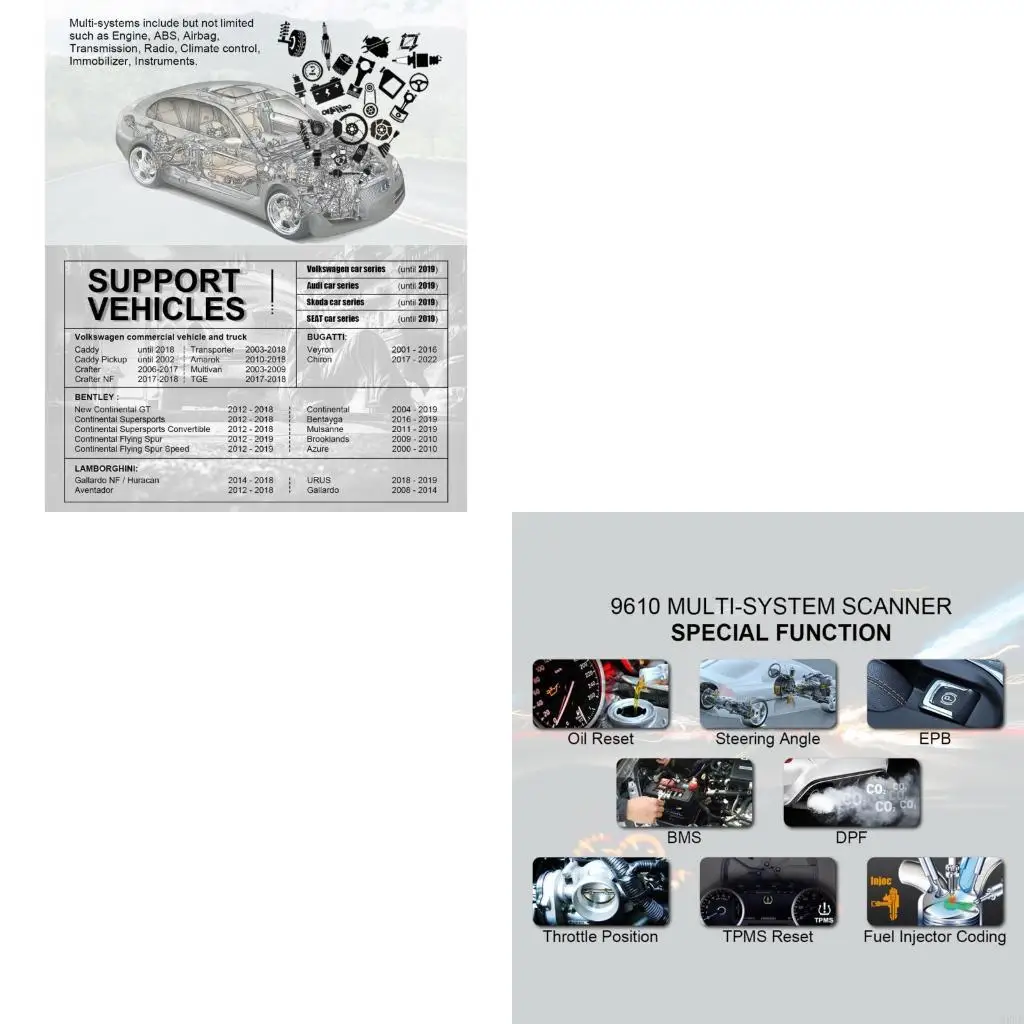 

Инструмент Universal OBD Code Reader OBD2.