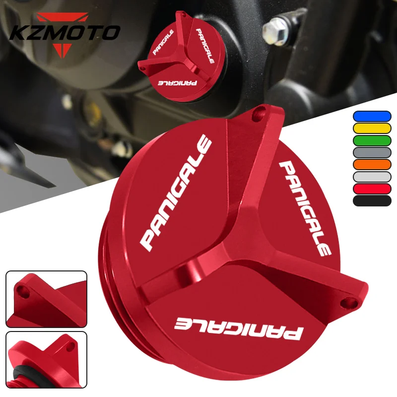 

M20*2.5 NEW For Panigale1299 PANIGALE V4R V4S V4 2023-2025 Motorcycle Accessories CNC Oil Filler Cap Engine Plug Cover Screws