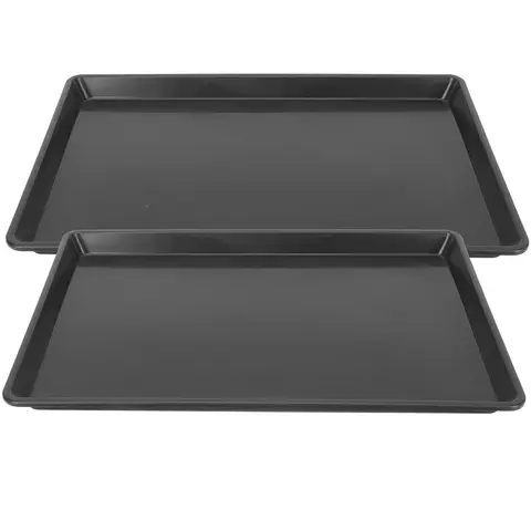 2 Pcs Leakproof Dog Crate Tray Replacement Stain Resistant Pet Litter Tray Durable Cage Pan Parrot Cage Bottom Tray Bird Potty