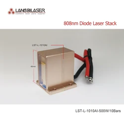 LST-L-1010AI / 808&810nm Diode Laser Stack / Macro-Channel -laser / Power 500W / Installation 10 Bars
