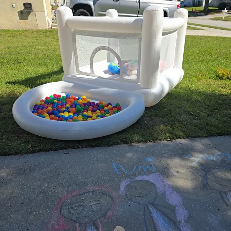 Mini château gonflable en PVC pour enfants, châteaux gonflables, châteaux sautants d'intérieur avec fosse à balles, accessoires de décoration de fête d'anniversaire pour enfants