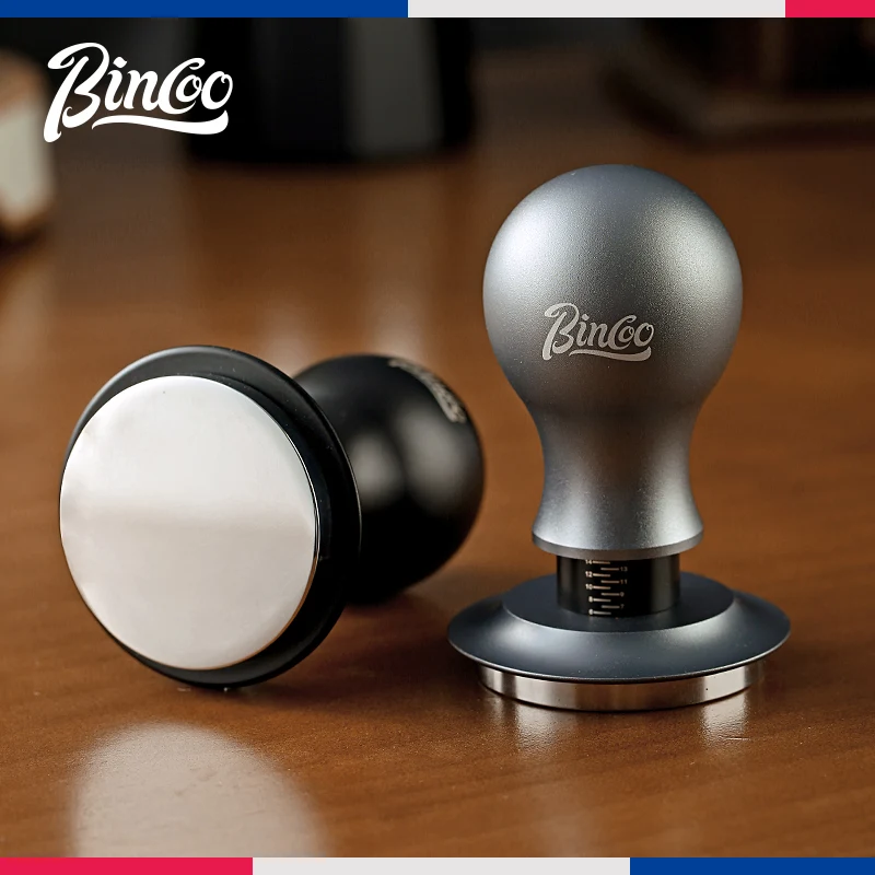 

BINCOO 51mm 58mmCoffee Tamper Ripple Base Leveling Constant Pressure Calibrated Spring Loaded Barista Tools Espresso Accessorie