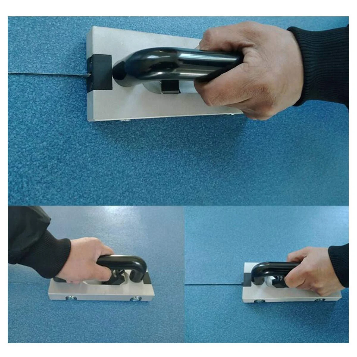 U-Type Blade Wheeled Vinyl Groover Floor Grooving Slotting Pull Hand Flooring Tool Slotter PVC Vinyl Welding Plastic Welding Kit