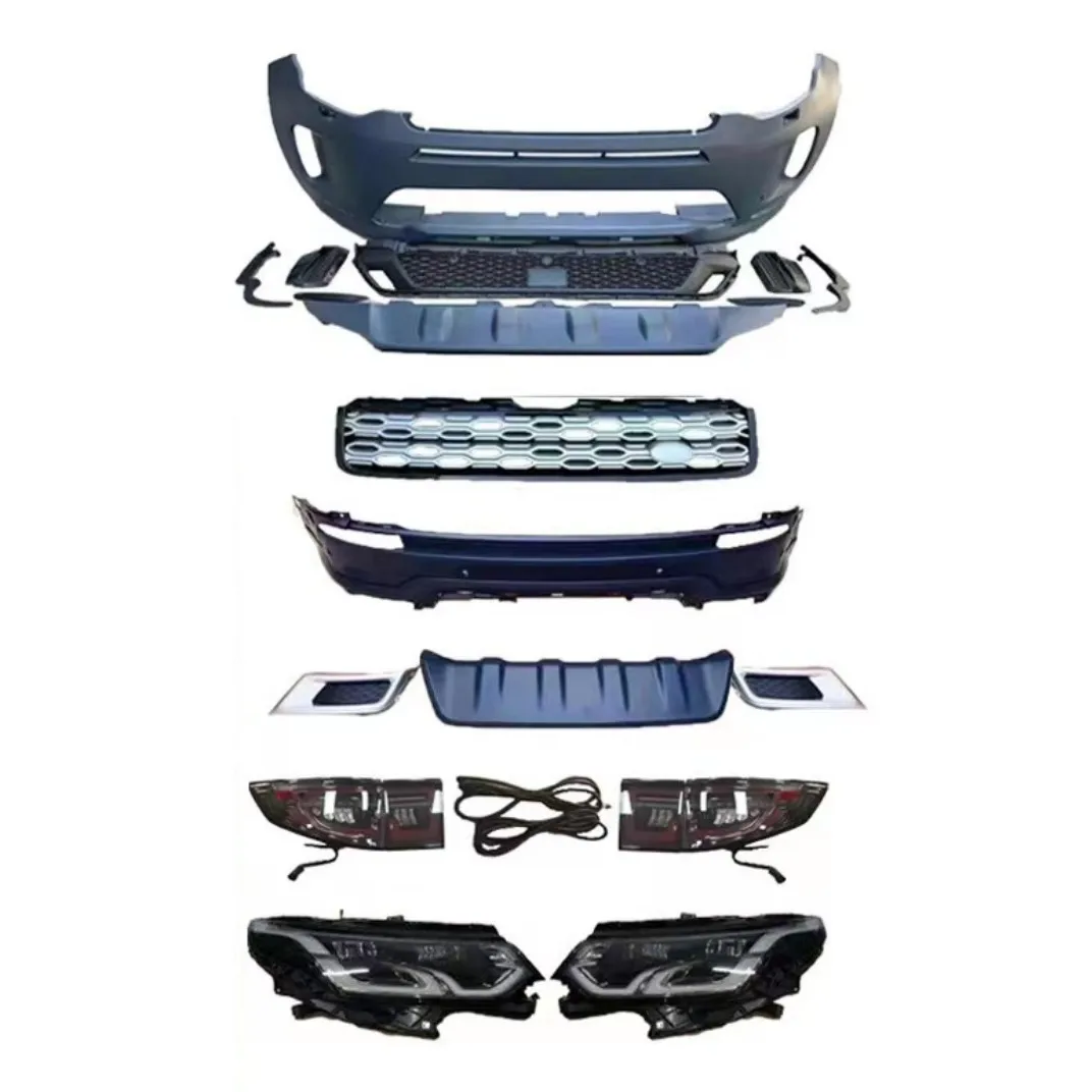 

Car Body Kit for Land Rover Range Rover Discovery Sport 2016-2019 to 2020 Front Rear Bumper with Grille,headlights, Taillights