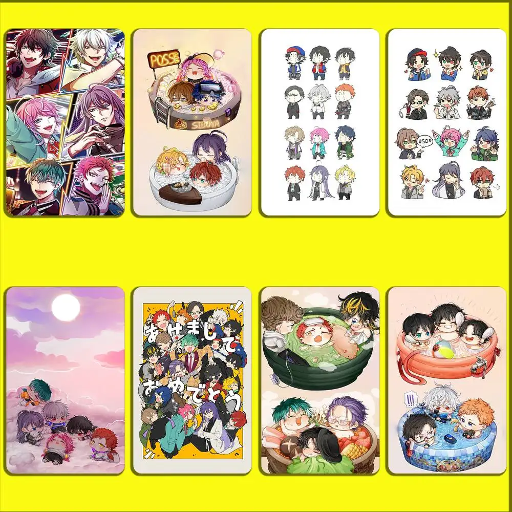 

Anime H-Hypnosis Mic Card Stickers For Debit Bank Credit Cards Metro Bus Pass Sticker Decoration Cover Skin