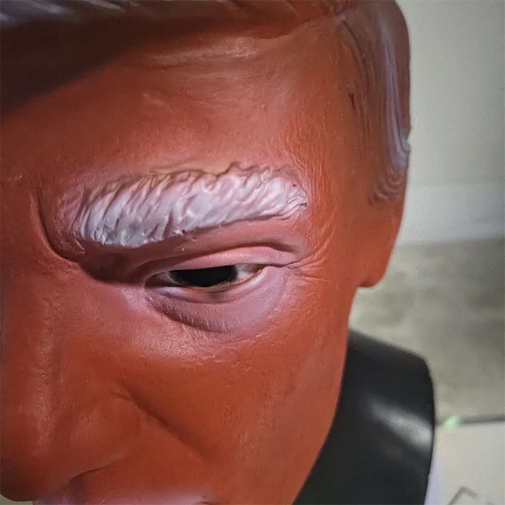 Latex Donald Trump Realistic Celebrity Mask American Campaigner Cosplay Mask Presidential Candidate Mask Orange Prank Head Cover