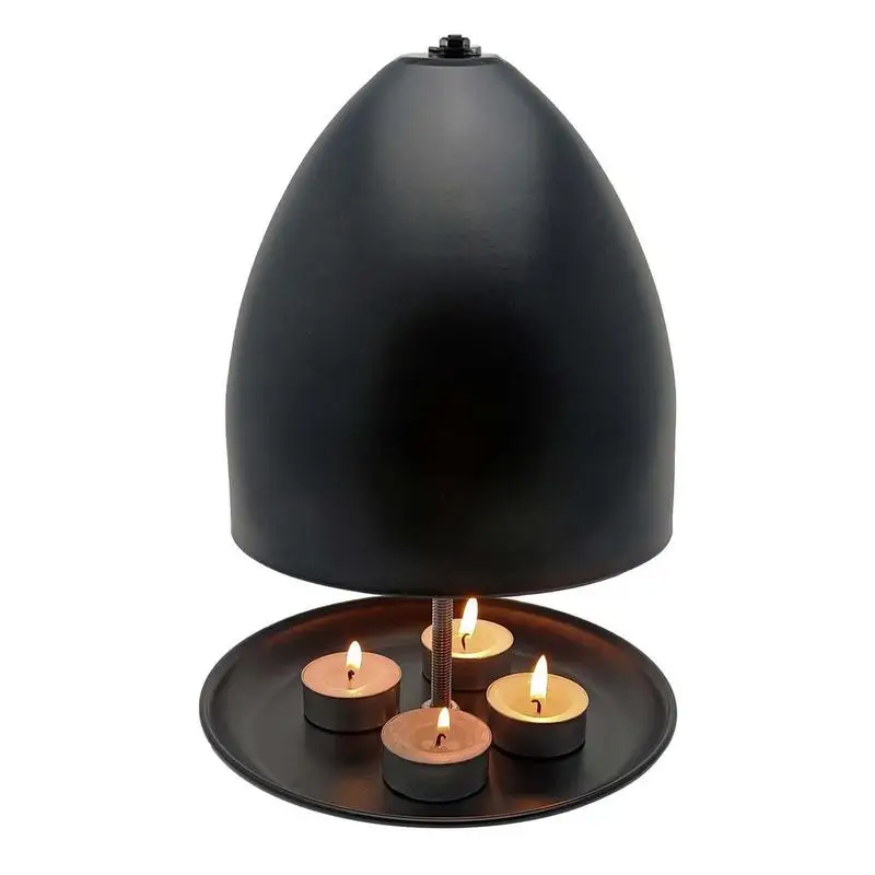 Tea Light Candle Heater Indoor Metal Tea Light Oven Candle Holder Double Base Tealight Heaters for Up to 8 Tea Lights