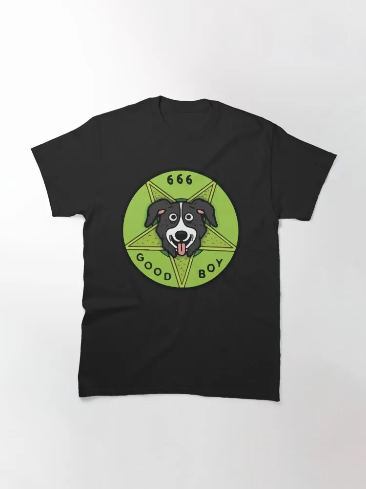 cartoon Mr Pickles T Shirt Men Soft Collie Dog T-shirt O-neck Short Sleeved Funny Tv Adult Adultswim Mature Dog Evil Satan