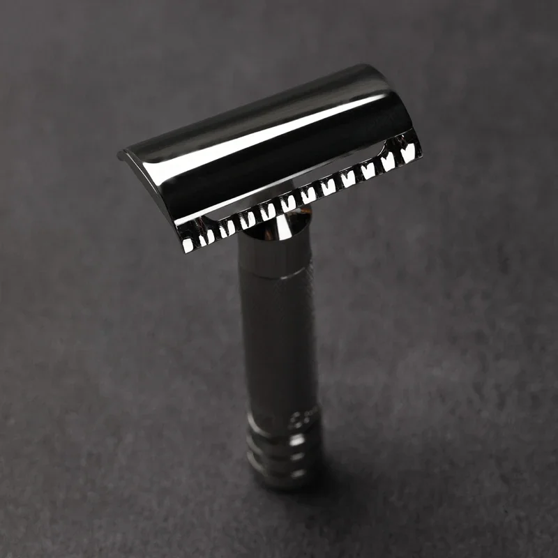Yaqi Diagonal Slant Stainless Steel Safety Razor For Mens Precise Shaving 13mm Diameter And 77mm Handle Length Comfortable Grip