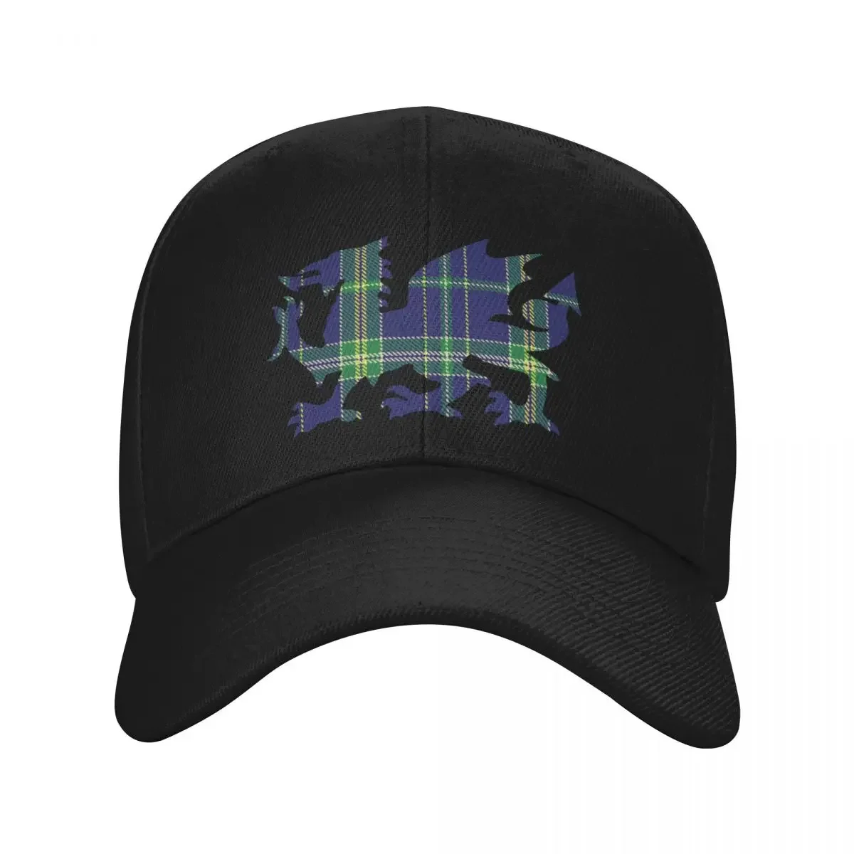 Lewis Family Welsh Dragon Tartan Baseball Cap party Hat Golf Cap dad hat Hats Man Women's