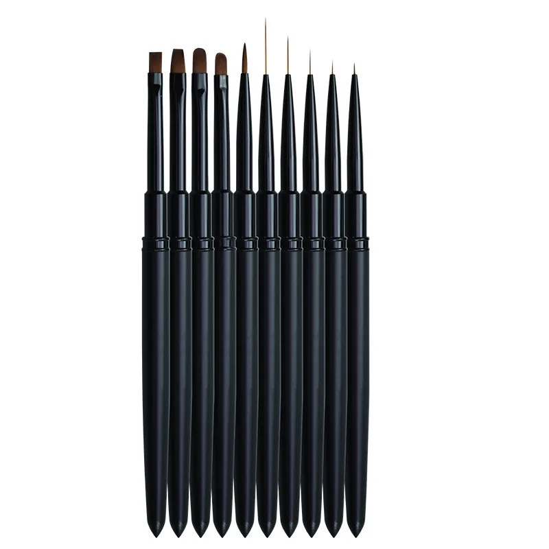 1/10PCS Nail Art Brush Pen Wijzende Tekening Lijn Builder Ontwerp Nagellak UV Gel Tips Decoratie manicure Pen