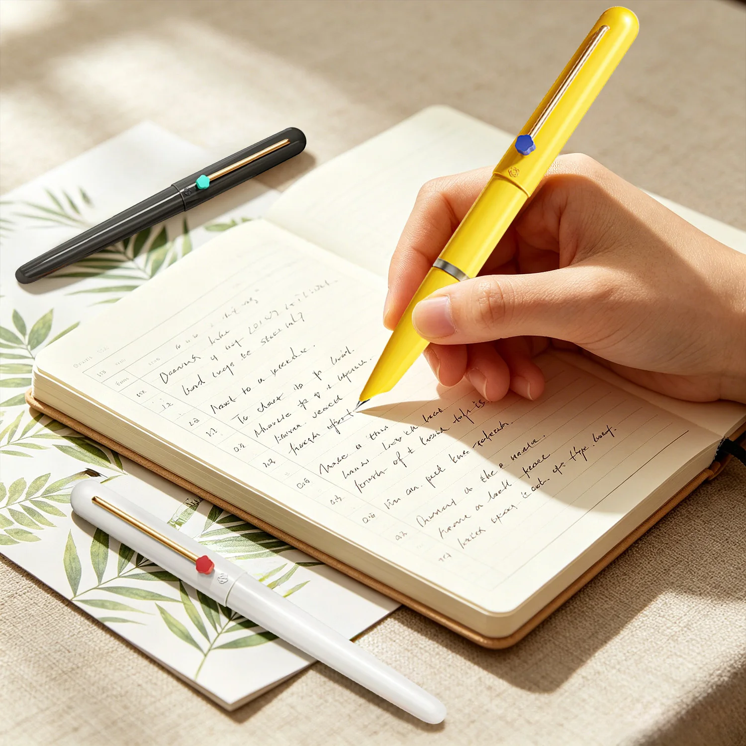 HERO 616 Nova Classic Fountain Pen 3-PCAK 0.38mm EF Concealed Iridium Nib Compatible with 3.4mm Standard Ink Cartridges