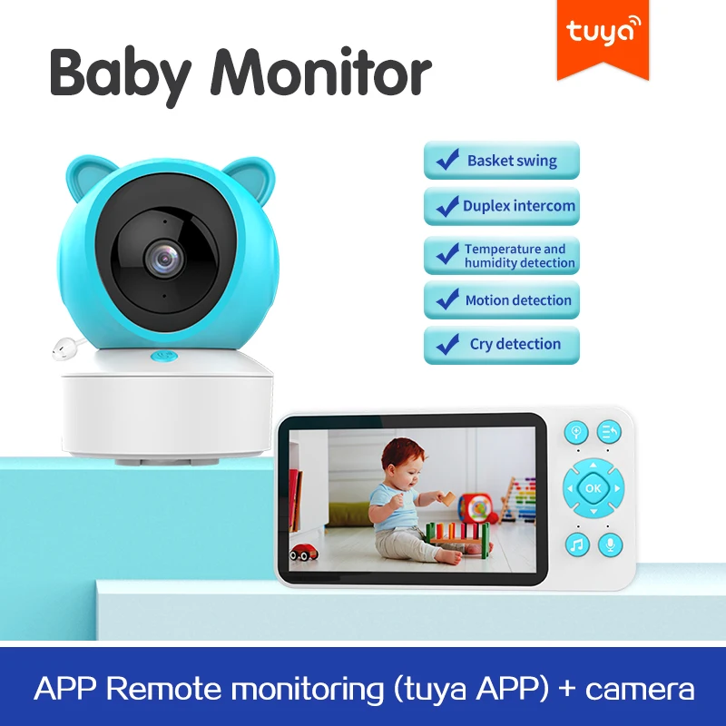 Sleep Worry-Free Safety Companion Protection Baby Video Smart Electronic Monitor Wireless WiFi Indoor Surveillance Camera