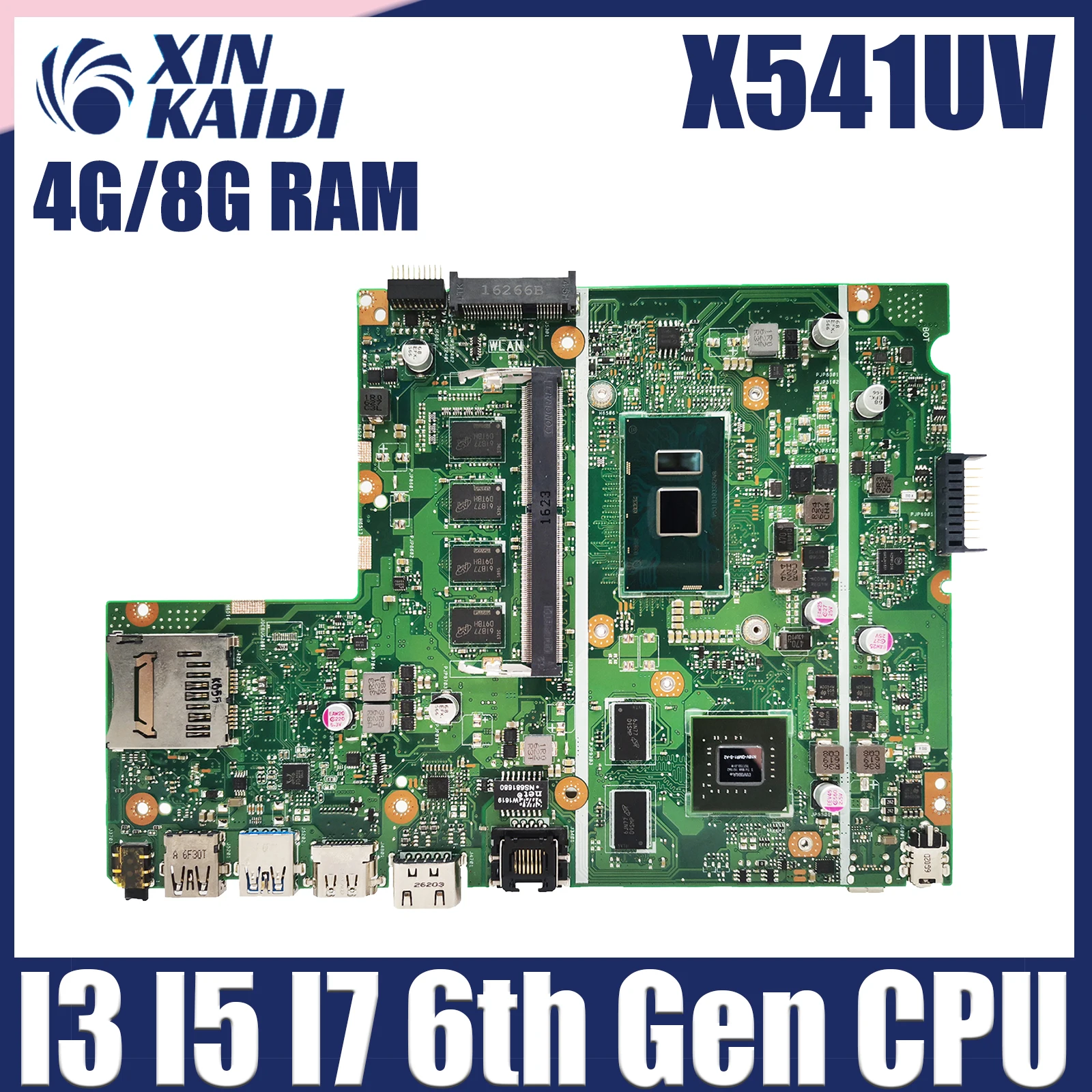 X541UV Laptop Motherboard For ASUS X541UJ X541UVK X541U F541U A541U Mainboard I3 I5 I7 CPU GT920M 4GB/8GB RAM