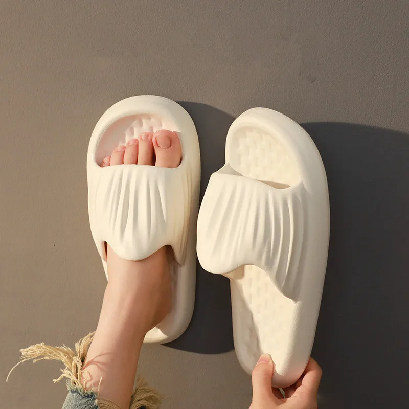 

Thick Sole Slippers Female Bathroom Couple Sandals Female Summer Household Anti-slip Soft Bottom Silent Bath Slippers Men