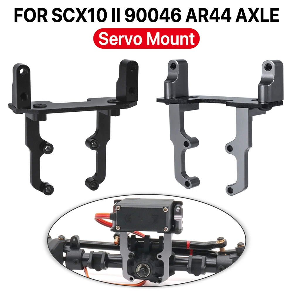 Soporte de montaje Servo de Metal para Axial SCX10 II 90046 AR44 eje 1/10 escala RC Crawler RC Racing Car Servo Base soporte piezas de mejora