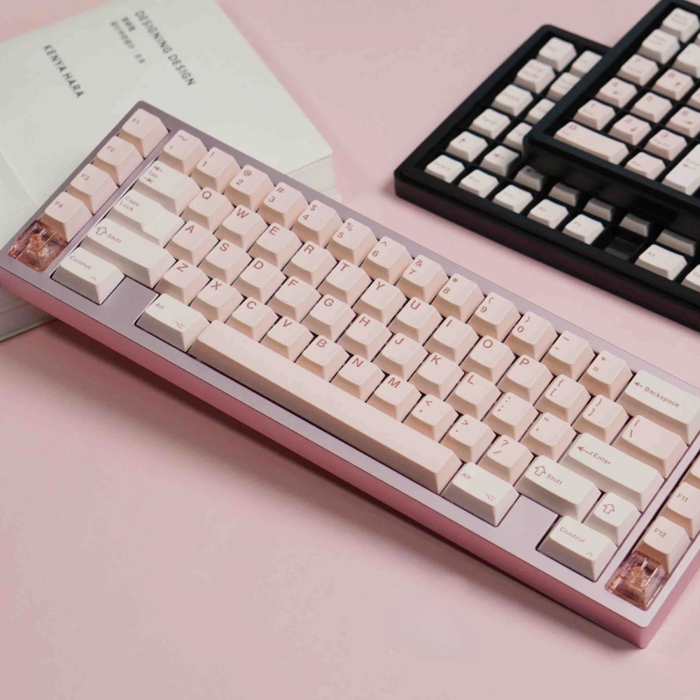 

JKDK Pink Lovers тематический набор клавишных колпачков из ПБТ на заказ розовый милый персонализированный колпачок для клавиатуры Cherry Profile KeyCap для механической клавиатуры