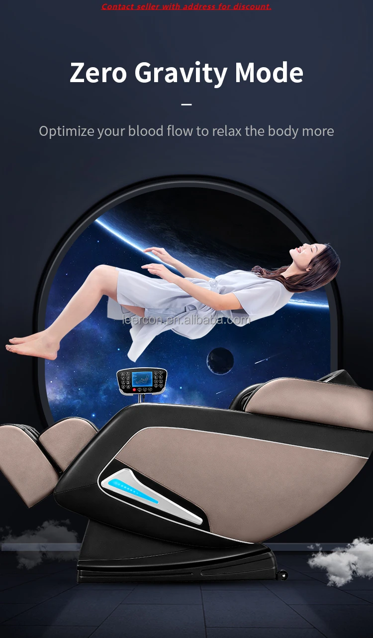 

Роскошное кожаное 4D массажное кресло для всего тела с нулевой гравитацией, электрические автоматические программы, новый дизайн с бесплатными запасными частями