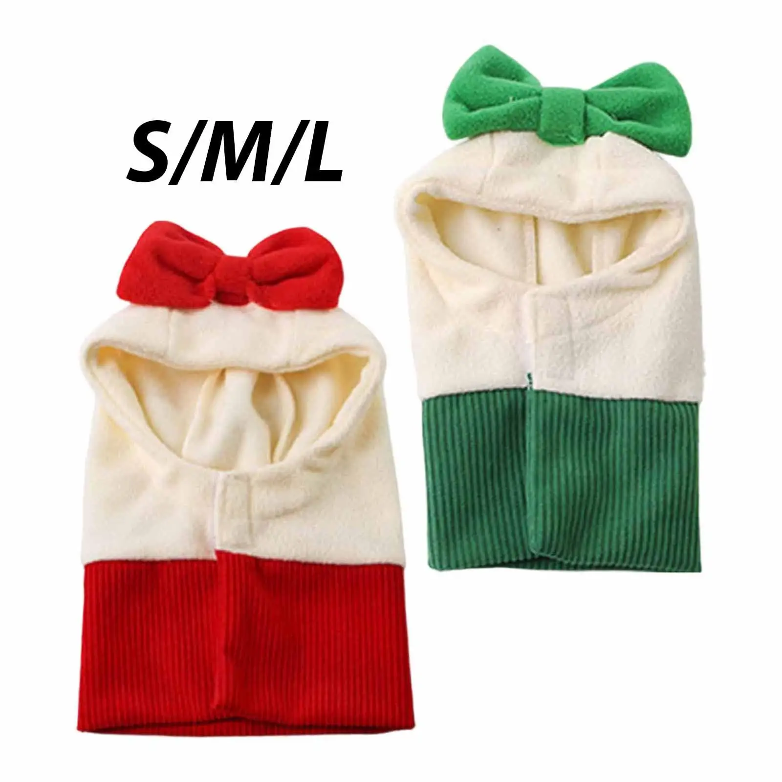 Dog Warm Winter Hat Pet Hat Costume Hoodie Reusable Headgear Earmuffs Ears Cover for Festive Party Walking Training Christmas