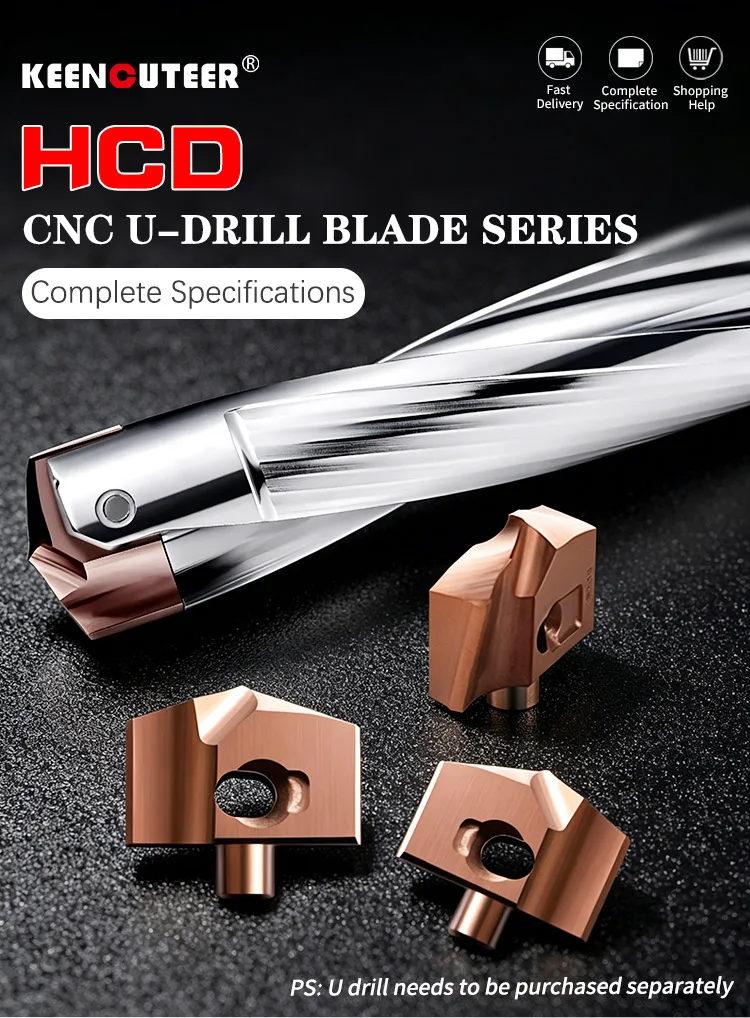 3D 5D 8D 10D Innenkühlung Hartmetallbohrer Nicht-Standard-Durchmesser 10-29,00mm HCD Kronenbohrer Spiralbohrer Kronenbohrerstab Klinge – Detail 2