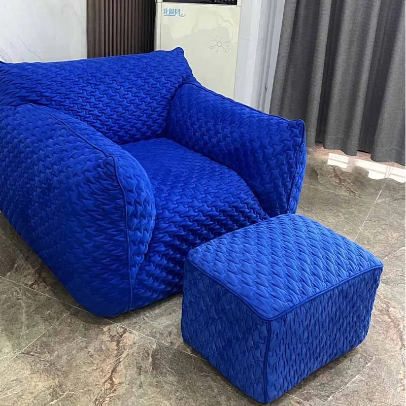 

Single Blue Sofas Nordic Chaise Designer Living Room Chaise Compression Sofa Lounges Daybed Wohnzimmersofas Furniture