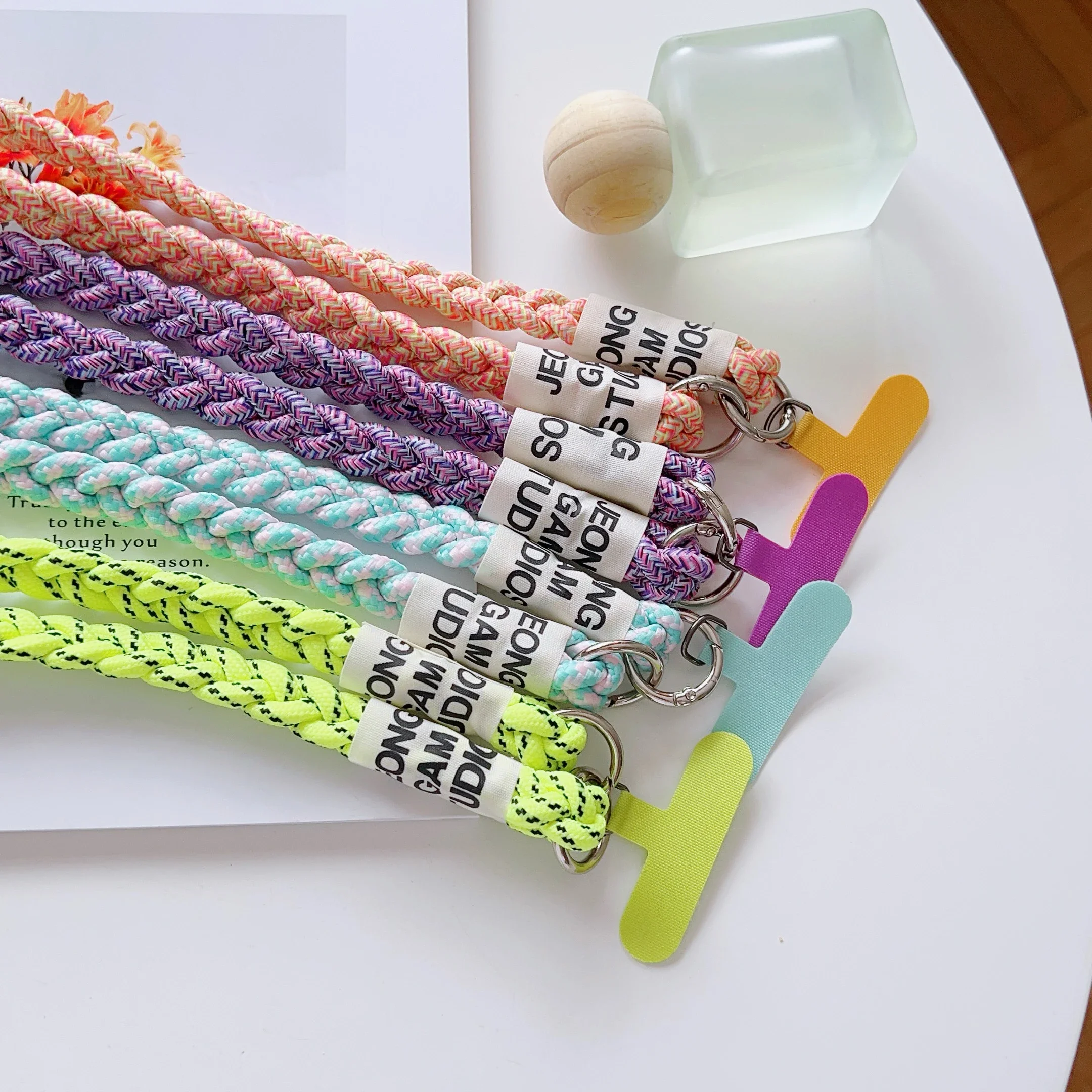 Fashion 3-Strand Braided Phone Lanyard - Long Crossbody/Shoulder/Neck Strap, Anti-Lost, Great for Outdoor Use