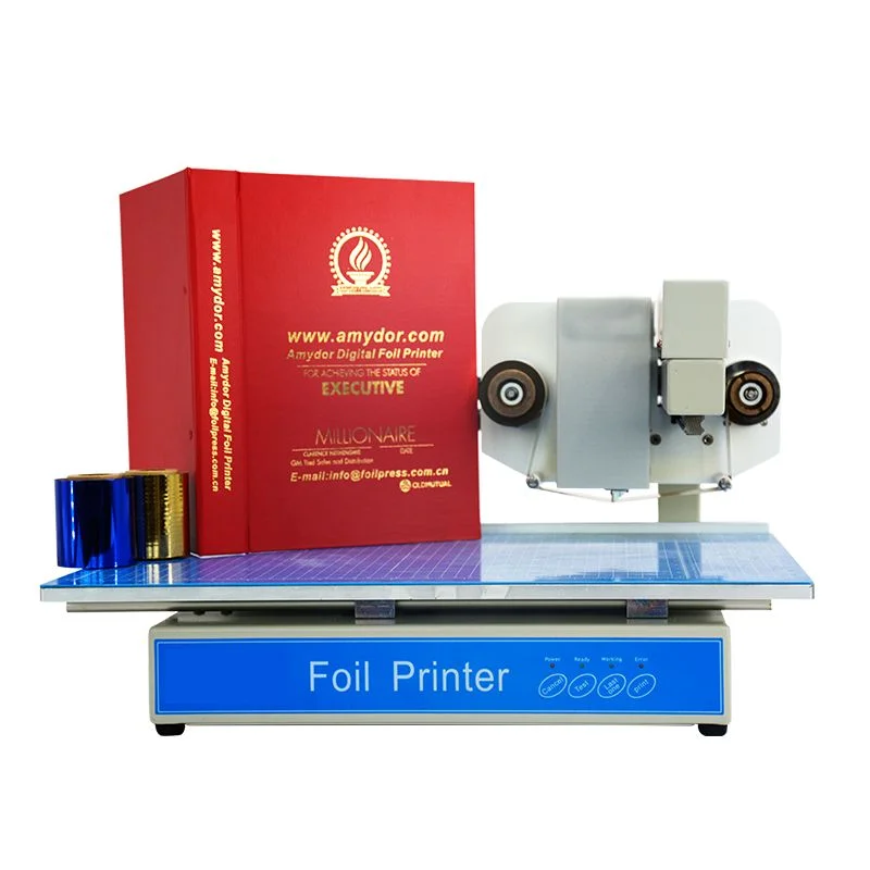 CY-8025  Semi Automatic Digital Gold Hot Stamping Flatbed Hot Foil Printer Embossing Machine New for Auto Document Feeder