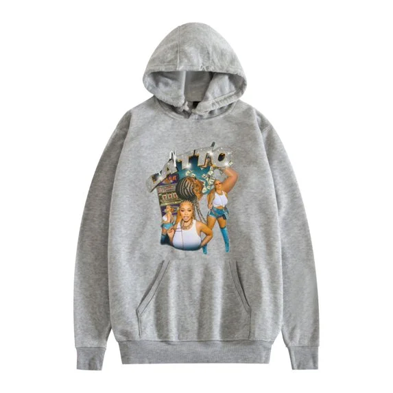 سويت شيرت Fosskos Latto Merch Latto Print Hoodie للجنسين كاجوال هيب هوب بأكمام طويلة