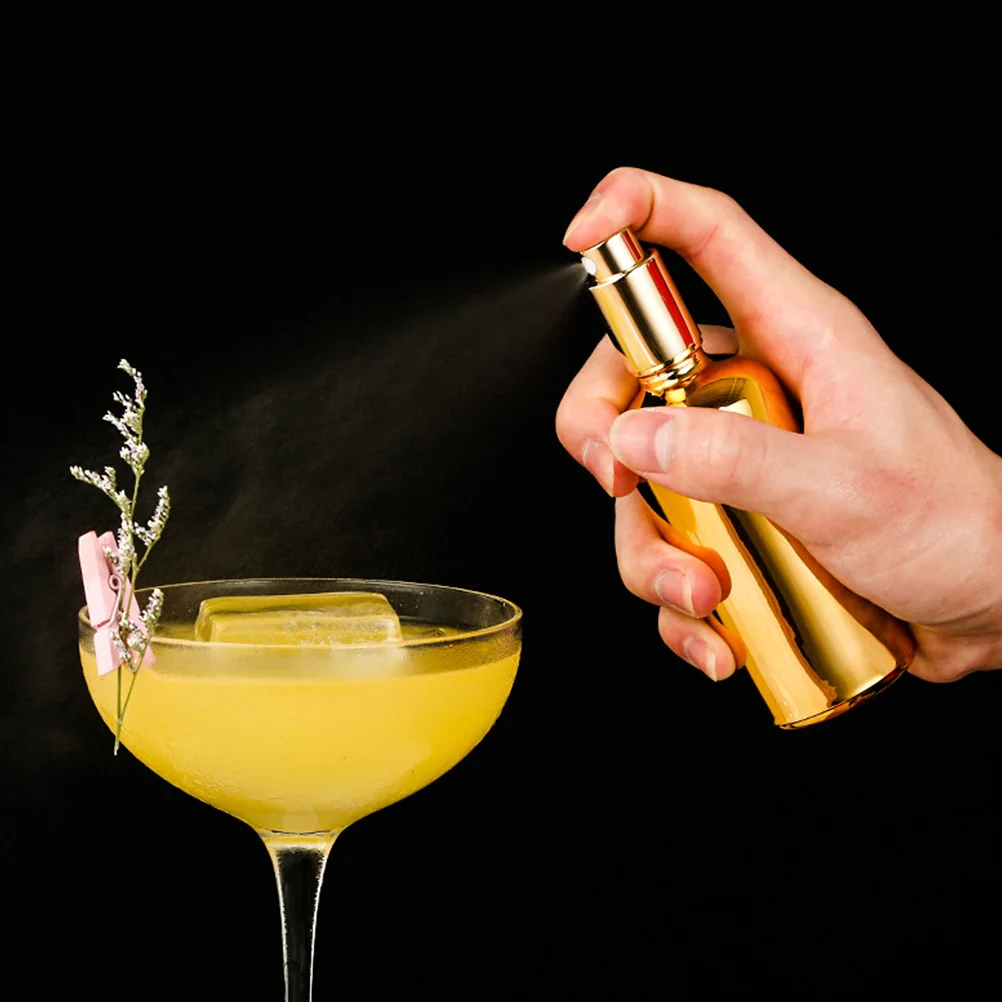 

2Pcs Glass Bitters Spray Bottle Bar Tool Classic Atomizer Bottles for Cocktail Making Small Dispenser for Bar Supplies