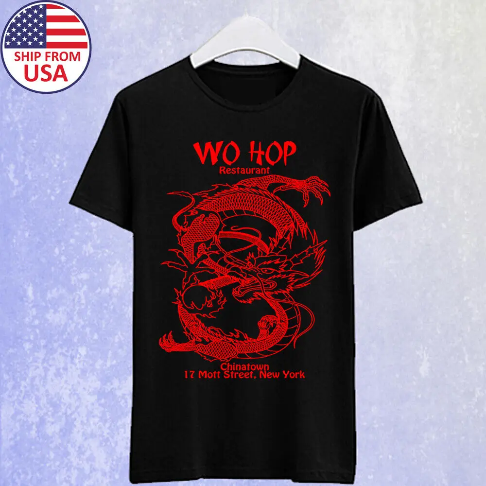 Wo Hop Restaurant Chinatown Men's Black T-shirt Size S-5XL