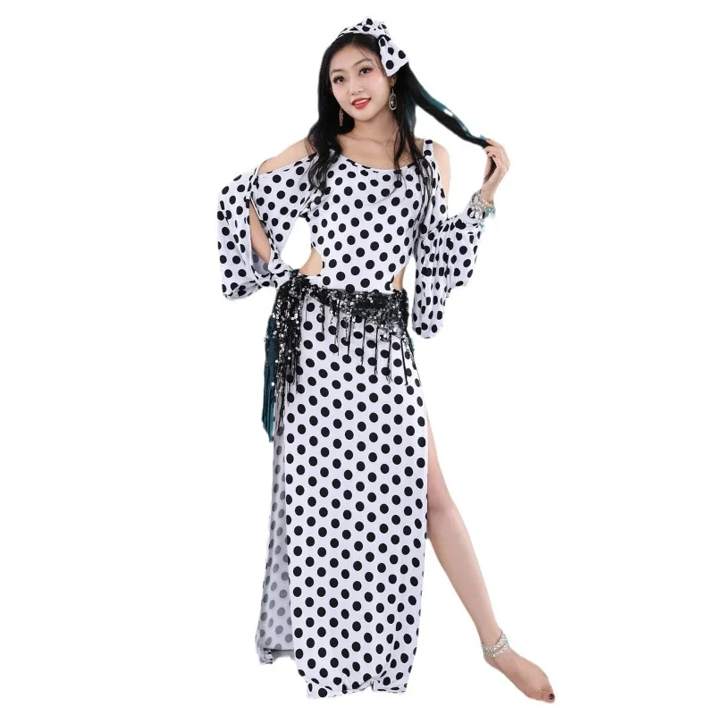 Baladi Shabby Saidi Robes Oriental Belly Dancing Clothes Belly Dance Costume Robe Customized Adult Short Sleeves Dress