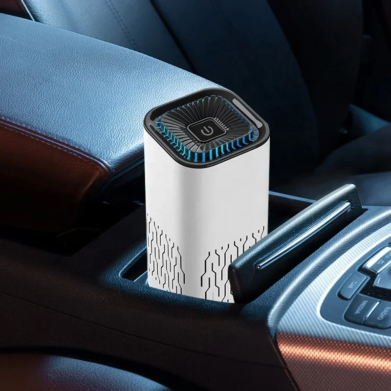 Three Mode H13 Portable Smart Car Air Purifier With Wireless Charging