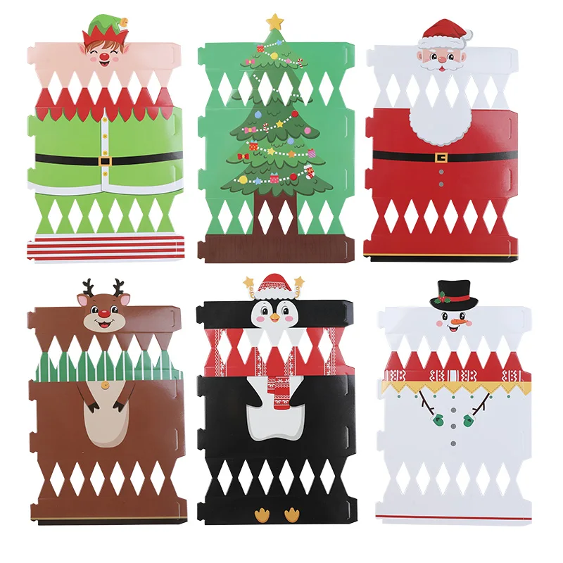 12/24Pcs Weihnachten Candy Box Cartoon Schokolade Geschenk Verpackung Boxen Frohe Weihnachten Party Dekoration Lieferungen Kinder Neue Jahr geschenk – Detail 4