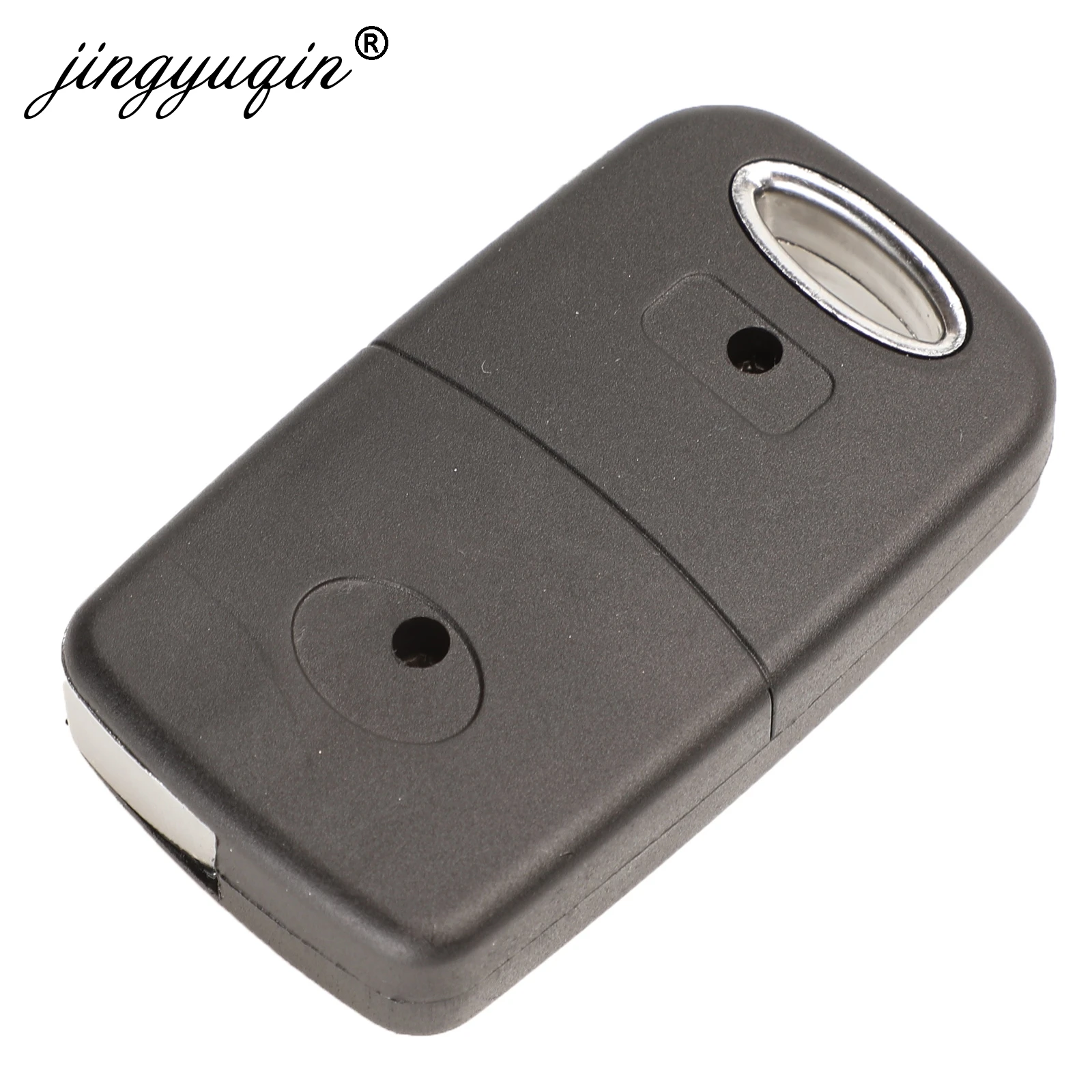 jingyuqin Flip 2 Button Remote Key Shell For Toyota RAV4 Avalon Echo Prado Tarago Camry Tarago TOY43 / TOY47 TOY48 Fob Case