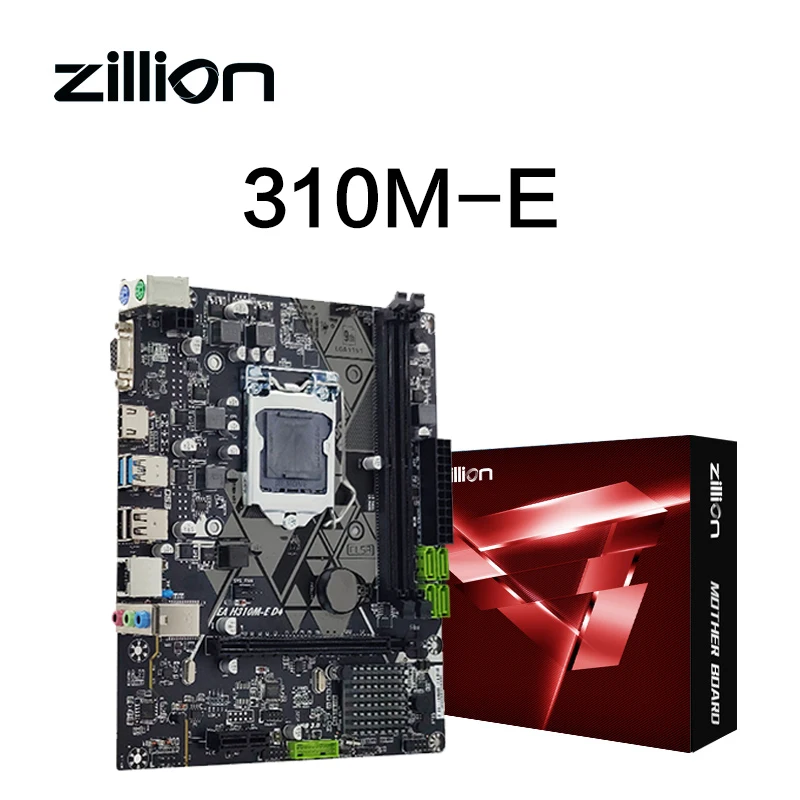 

Zillion H310 ATX Motherboard LGA 1151 Supports Intel Core 6/7/8/9 Gen CPU i3/i5/i7 Dual Channel DDR3 SATA3.0 H310M 1151 NEW