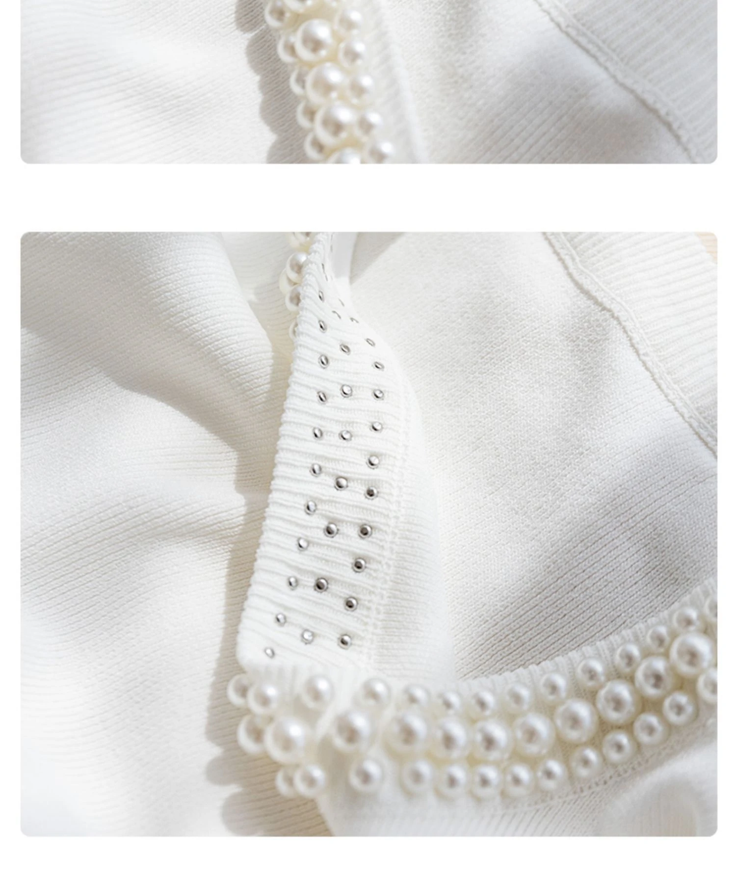 Korea Gestrickte Westen Frauen Top Solide Tank Blusas Mujer De Moda Sommer Neue Mode Weibliche Ärmellose Perlen Casual Dünne Tops – Detail 14