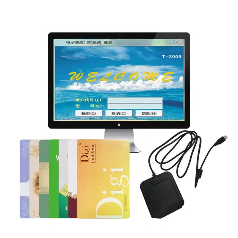 

Hotel smart card reader writer for RFIF syttem， door lock card, customization, hotel door card authorization number