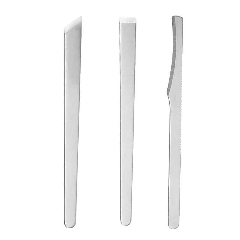 Juego de pedicura de 3 uds., herramientas para recortar callos de uñas, elimina callos de piel muerta, exfolia los pies, herramientas de cuidado de manicura encarnadas