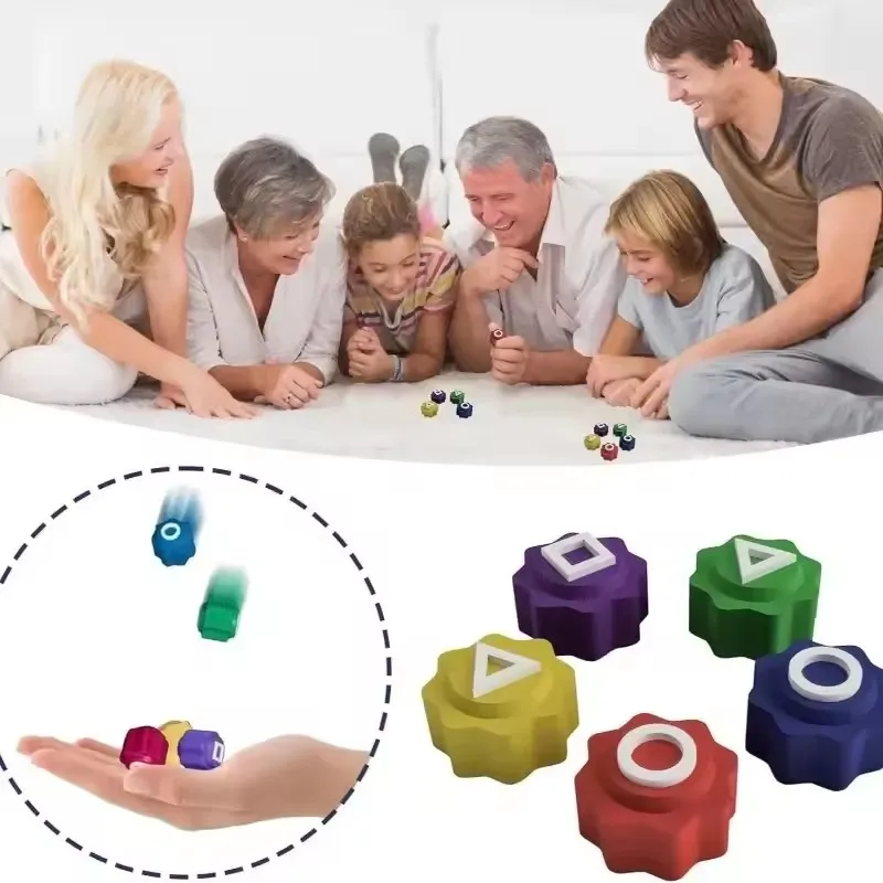 Korean Folk Game Sets Dice Party Game Props Square Circle Triangle Family Party Game Props Korean Play Hot decor