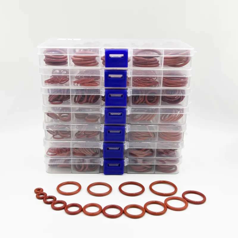 Silicone O Ring Sealing Washer CS 1/1.5/2.0/2.4/3.1 Red O-ring Plumbing Gaskets Oil Resistant High Temperature VMQ Oring Kit