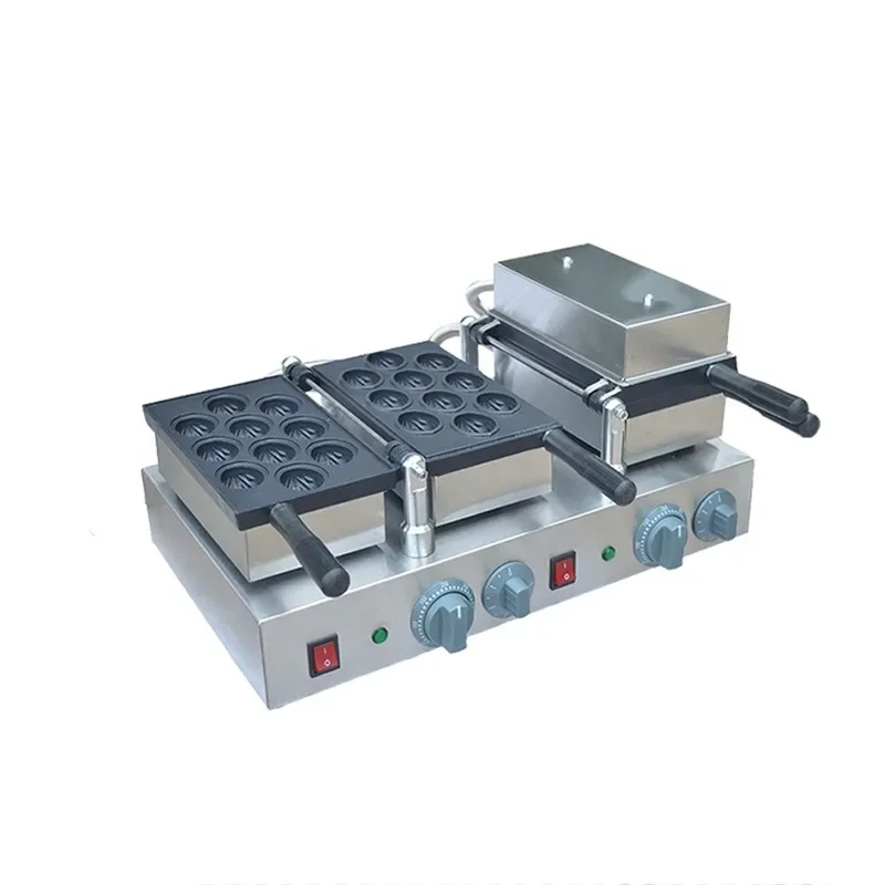 Commercial Electric Walnut Crisp Waffle Cooker Scones Machine Lattice Q Crepe Machine Muffin Machine Snack Equipment