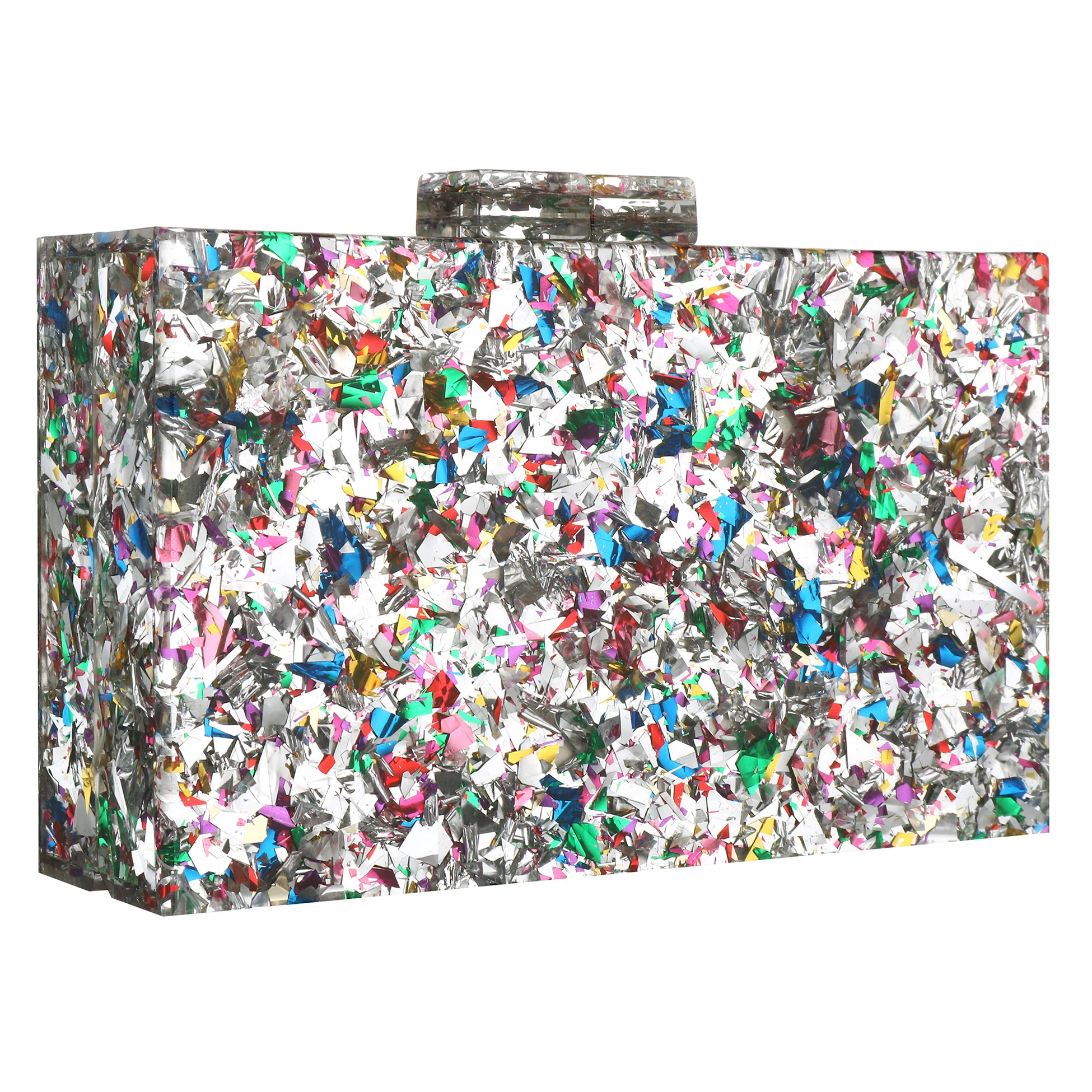 

Акриловые кошельки, сумки для женщин, трендовые дизайнерские разноцветные сумки из плексигласа с геометрическим узором, клатч, банкетные вечерние сумки через плечо