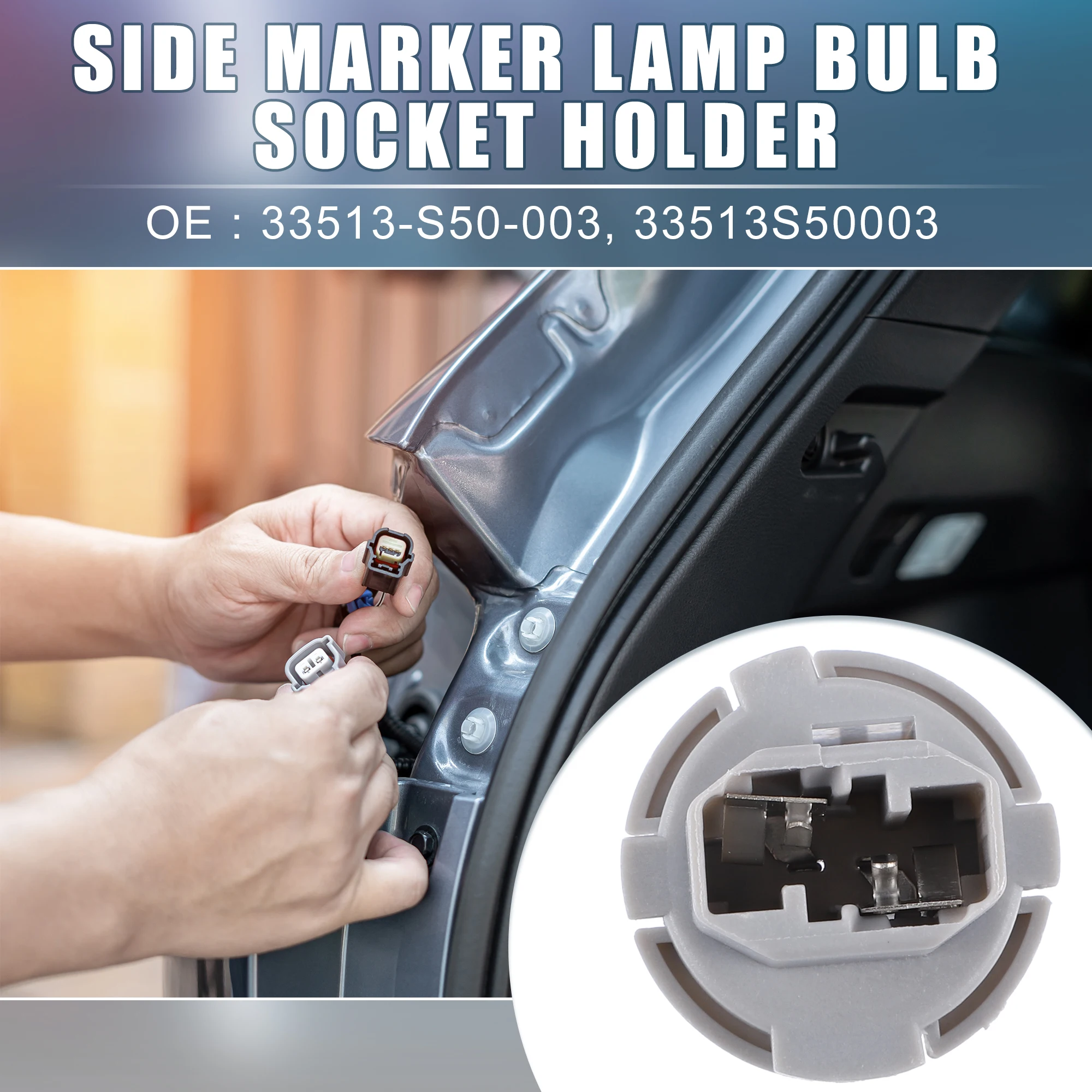 Car Backup Reverse Light Bulb Lamp Socket Holder for Acura CL 2001-2003 for Acura MDX 2001-2006 for Honda 33513S50003