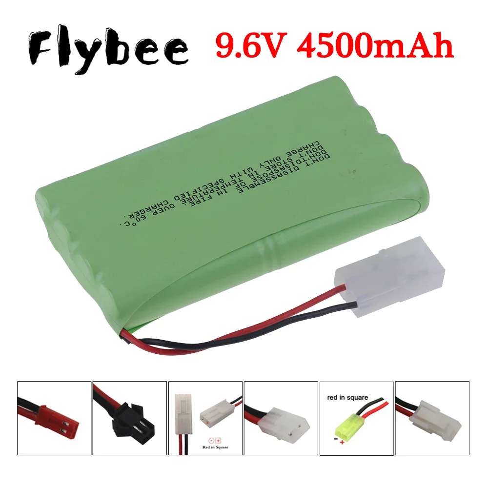 ( H Model ) 9.6v 4500mah NiMH Battery For Rc toy Car Tanks Trains Robot Boat Gun Ni-MH AA 3000mah 9.6v Rechargeable Battery 1Pcs