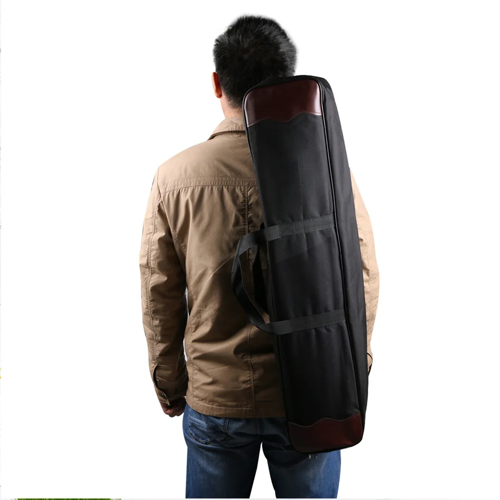 

Portable Bow Storage Bag Black Nylon Durable Soft Large Capacity Outdoor Travel Bag Adjustable Strap Bow and Arrow Bags