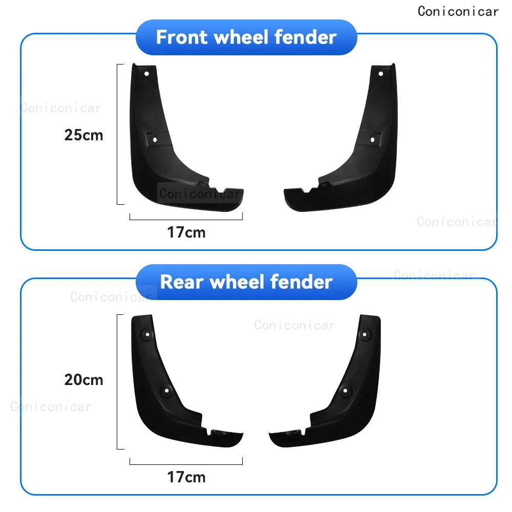 For Mazda 6 2020-2023 2022 4Pcs Mud Flaps Splash Guard Mudguards MudFlaps Front Rear Fender Auto Styling Car Accessories