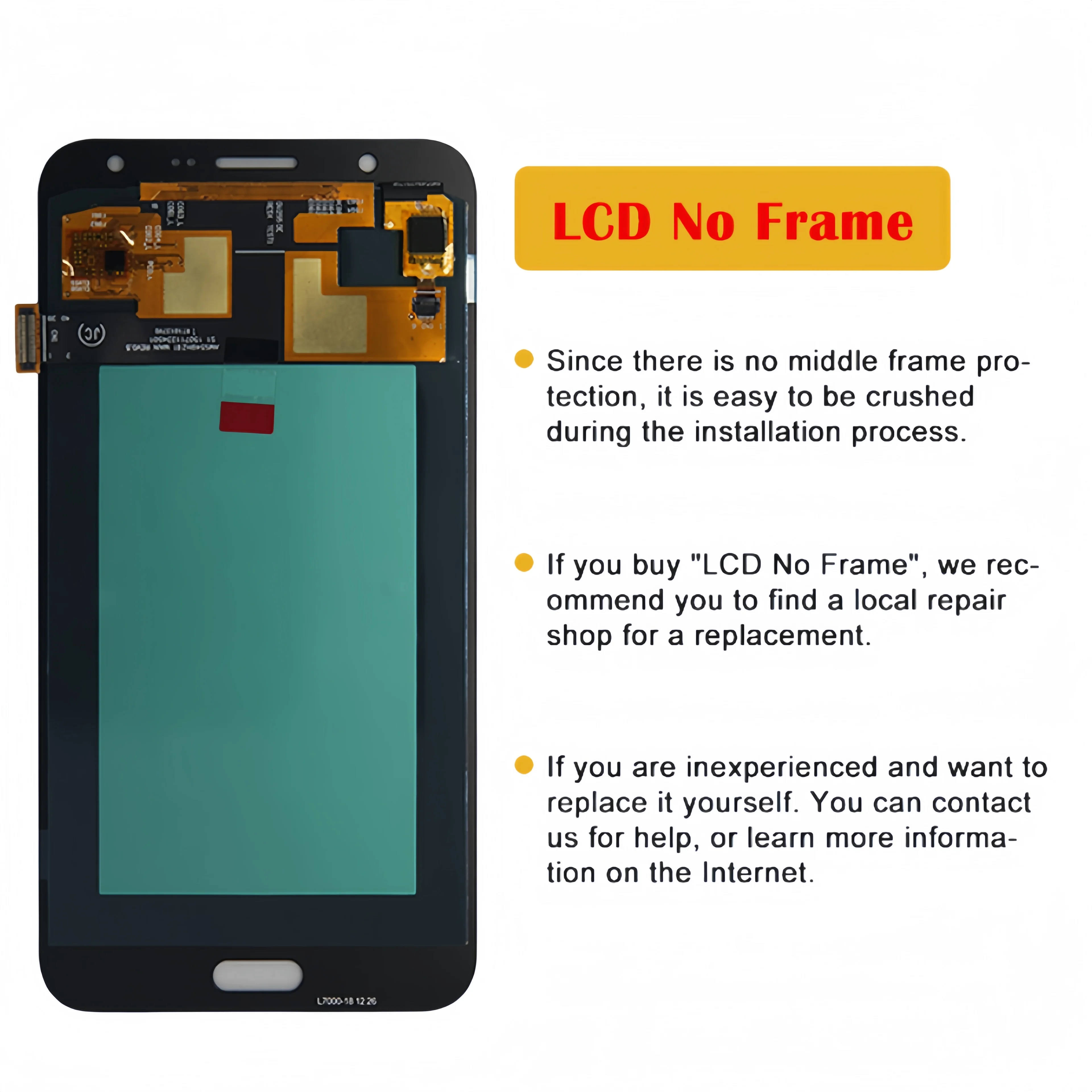 LCD Display Touch Screen Digitizer Assembly Replacement, Samsung Galaxy J7 2015, J700, SM-J700F, J700M, J700H, J700K